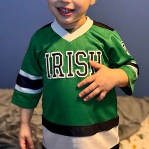 Notre Dame Fighting Irish Colosseum Jersey Football Toddler 3T Embroidered Green